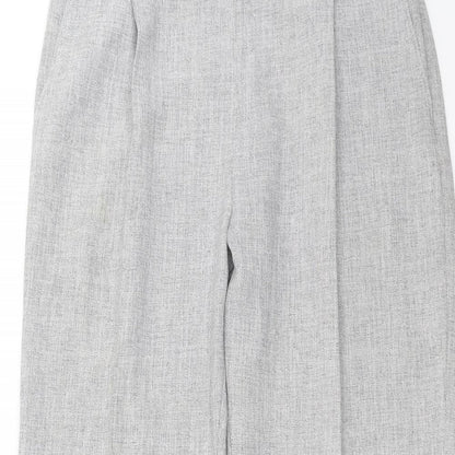 Womens UK Size 34 in Preworn Regular Fit  Grey Trousers