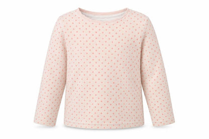 Vertbaudet Girls Pink Polka Dot  Pullover Jumper Size 5 Years