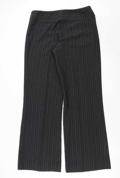 Autonomy Womens Grey Striped  Trousers  Size 12 L31 in - wide leg