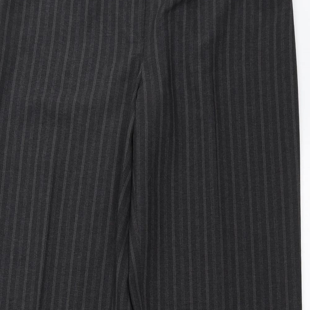 Autonomy Womens Grey Striped  Trousers  Size 12 L31 in - wide leg