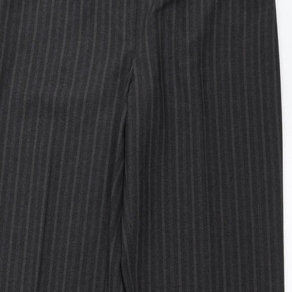 Autonomy Womens Grey Striped  Trousers  Size 12 L31 in - wide leg