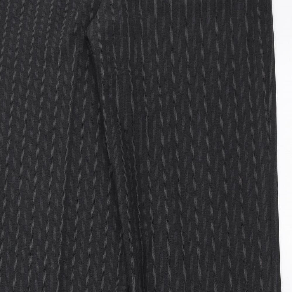 Autonomy Womens Grey Striped  Trousers  Size 12 L31 in - wide leg