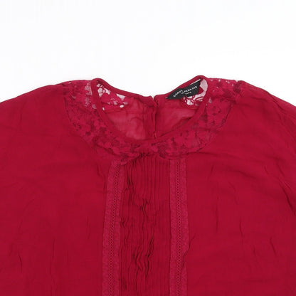 Womens UK Size 14 Dorothy Perkins Pink Basic Blouse