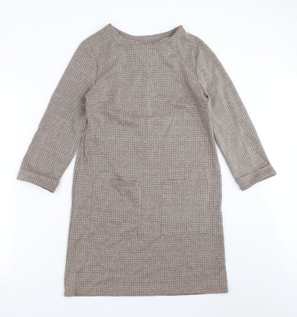 Primark Womens Brown Geometric  Shift  Size 10