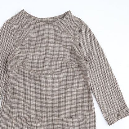 Primark Womens Brown Geometric  Shift  Size 10