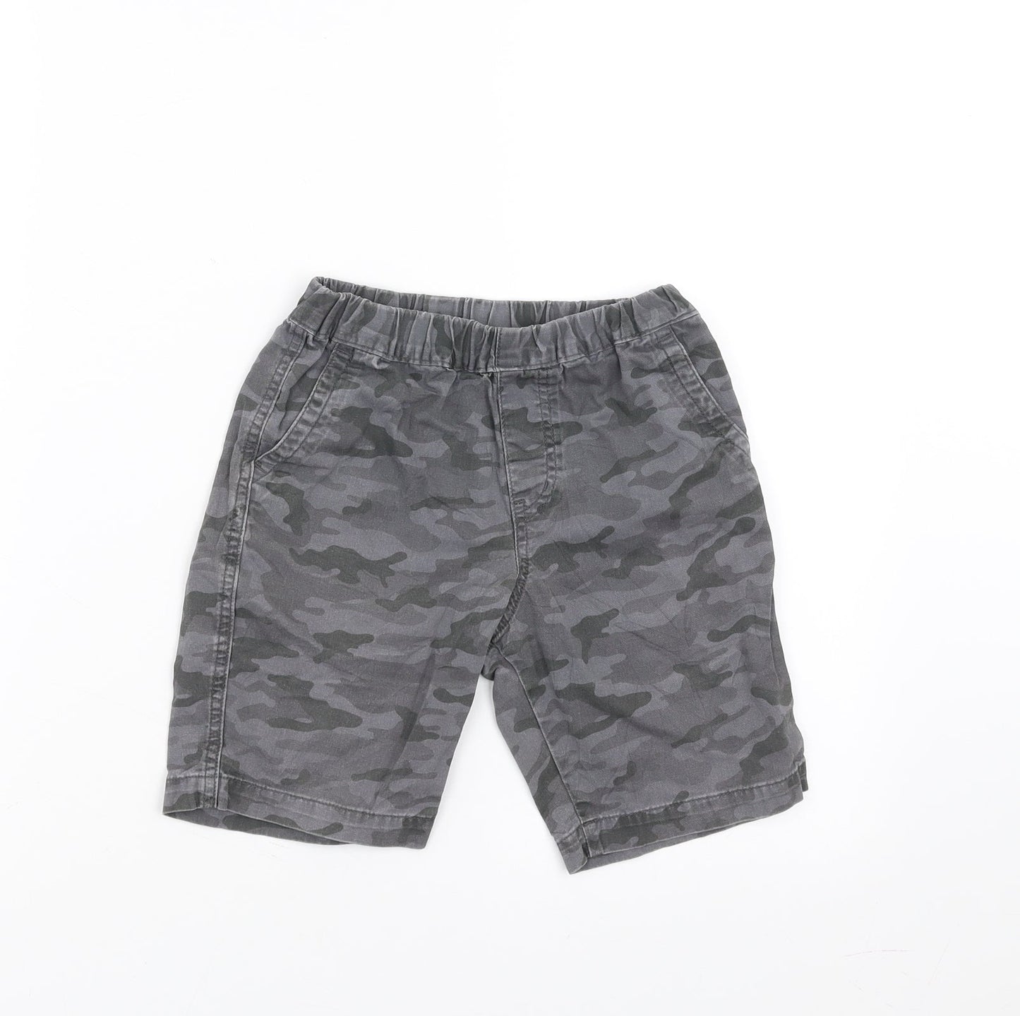 Uniqlo Boys Grey Camouflage  Bermuda Shorts Size 5-6 Years