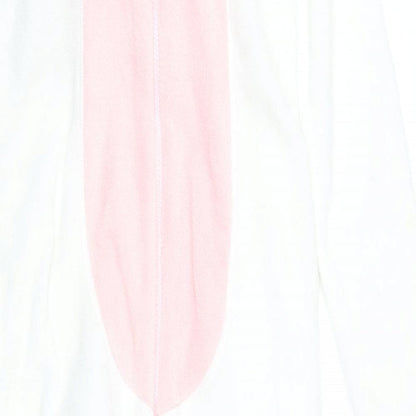Love to lounge Girls White Animal Print Fleece Capri One Piece Size XS  - Unicorn