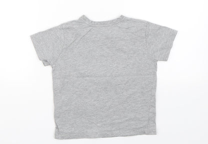 Primark Boys Grey   Basic T-Shirt Size 4-5 Years