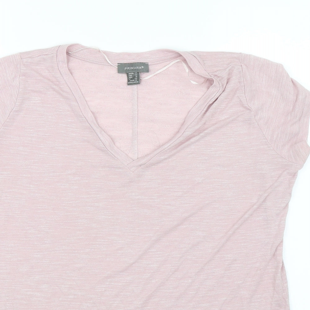 Primark Womens Pink   Basic T-Shirt Size 14
