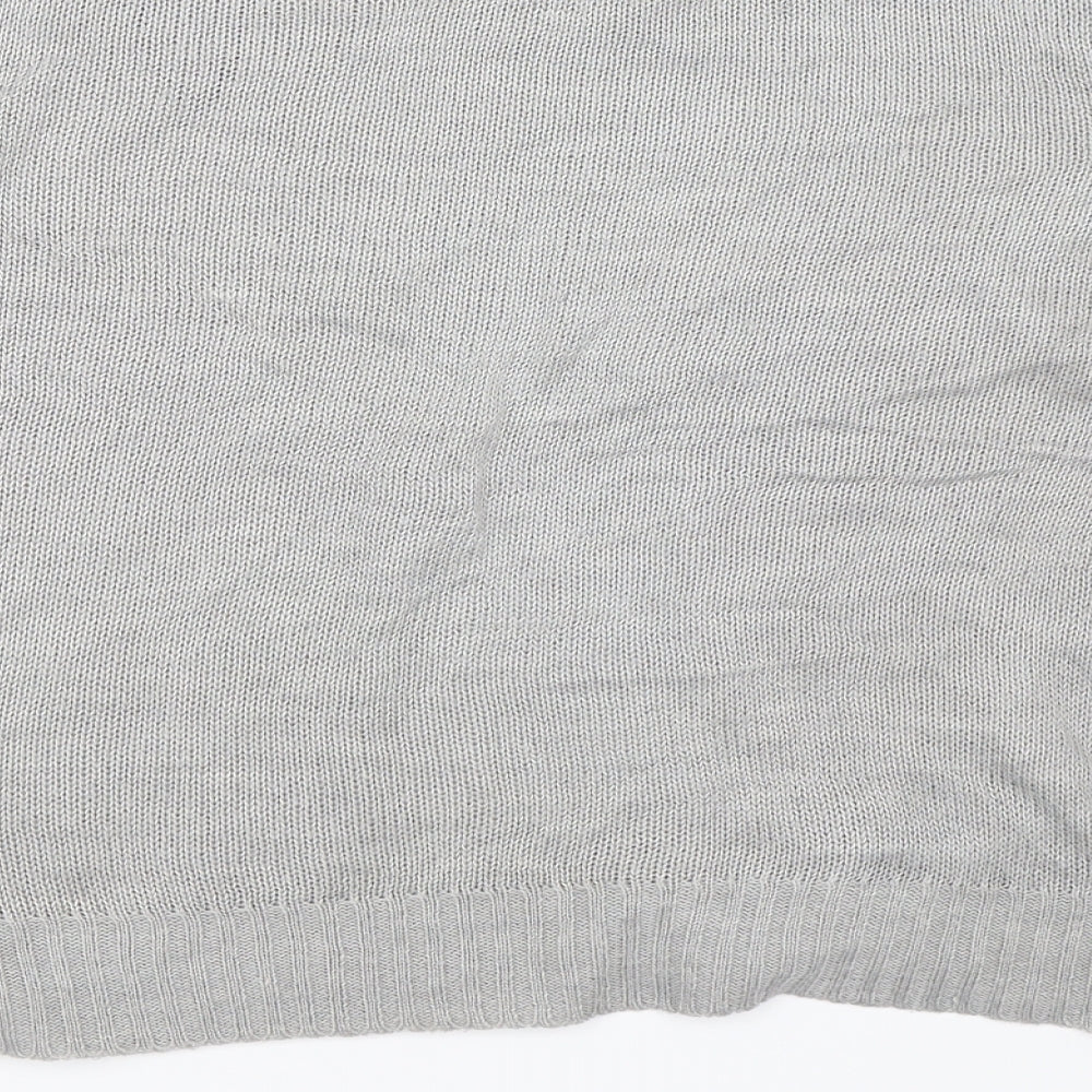 H&M Womens Grey  Knit Pullover Jumper Size M