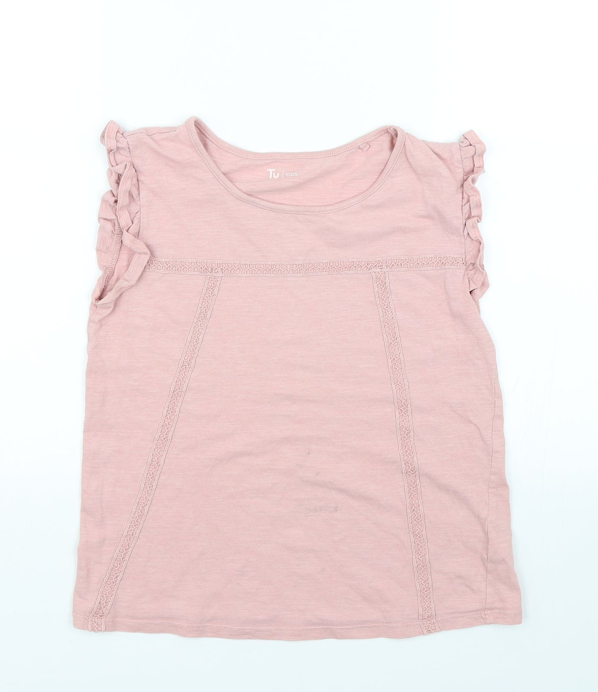 Additional front view of Tu girls’ pink basic casual, size 10-11, years