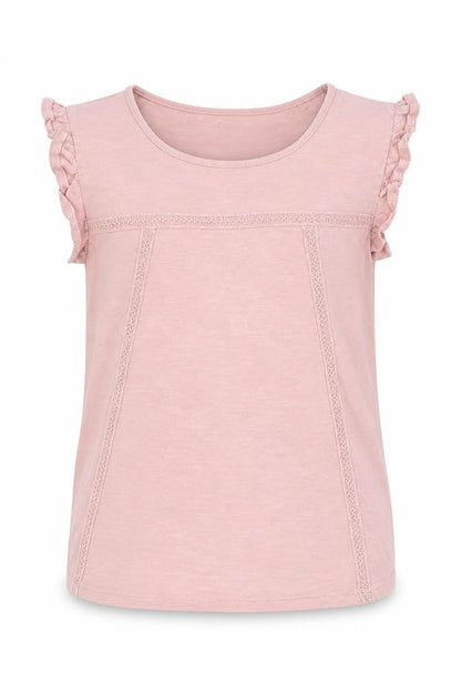 Front view of Tu girls’ pink basic casual, size 10-11, years