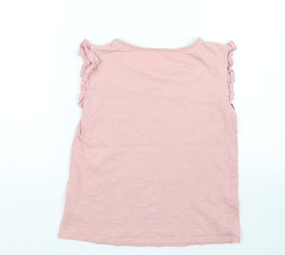 Back view of Tu girls’ pink basic casual, size 10-11, years