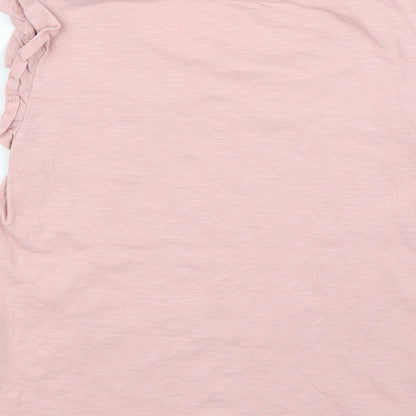 Brand and care label for Tu girls’ pink basic casual, size 10-11, years