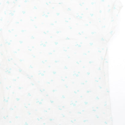 George Girls White Floral  Top Pyjama Top Size 10-11 Years