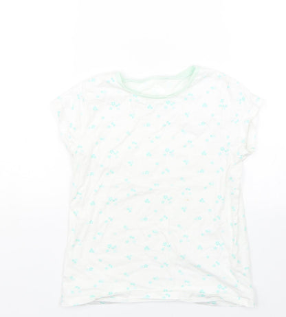 George Girls White Floral  Cami Pyjama Top Size 8-9 Years