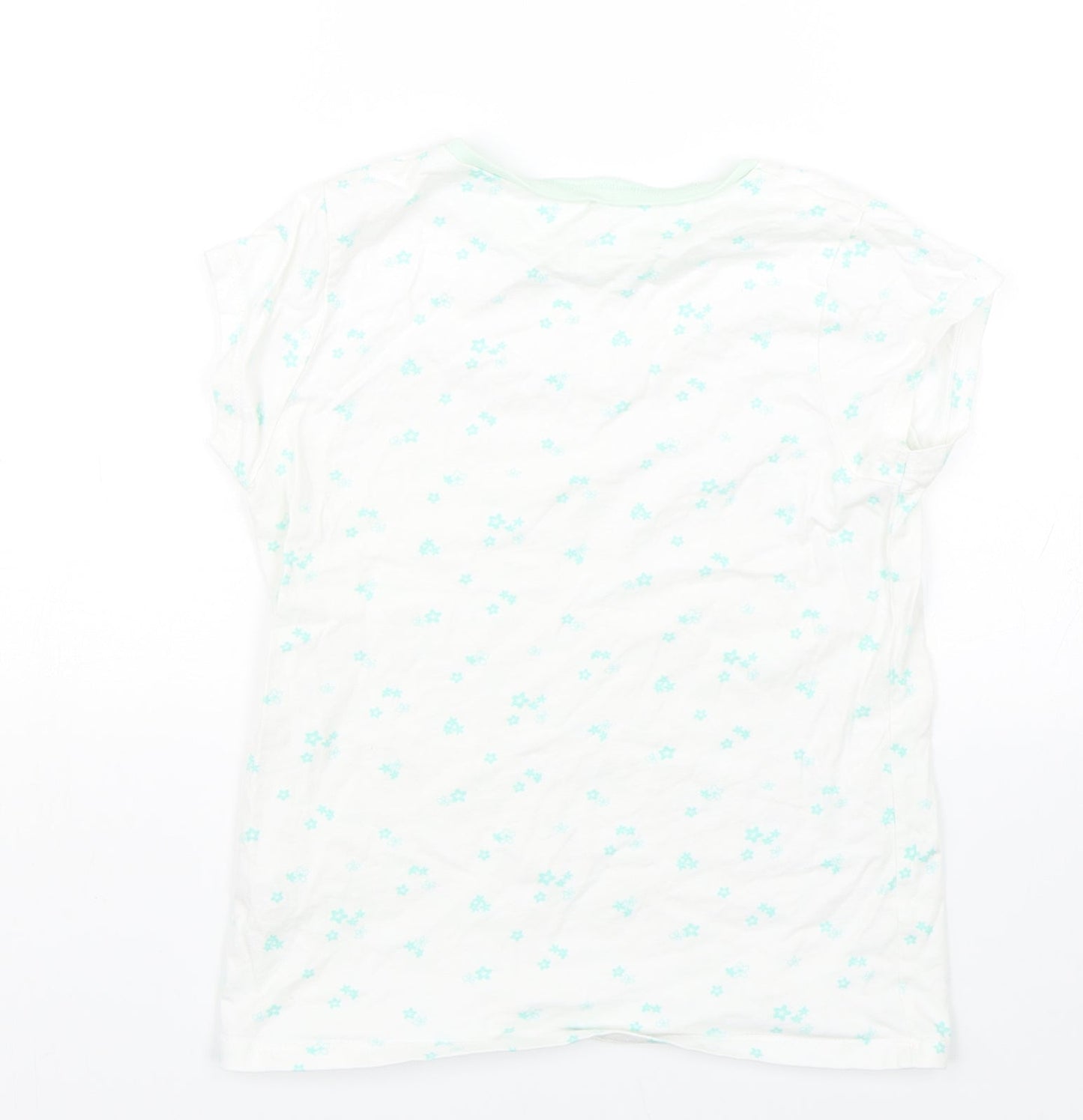 George Girls White Floral  Cami Pyjama Top Size 8-9 Years