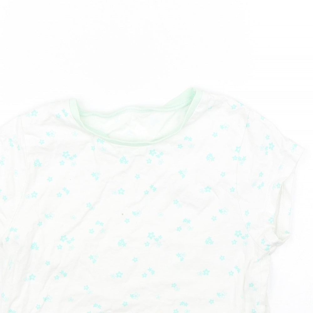 George Girls White Floral  Cami Pyjama Top Size 8-9 Years