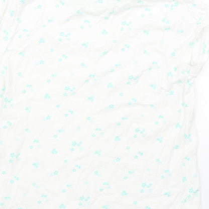 George Girls White Floral  Cami Pyjama Top Size 8-9 Years