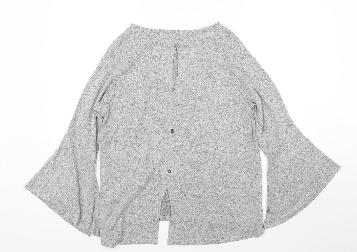 Womens UK Size M COIN 1804 Grey Basic T-Shirt