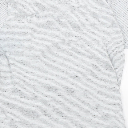 Nutmeg Boys Grey Striped  Basic T-Shirt Size 5-6 Years