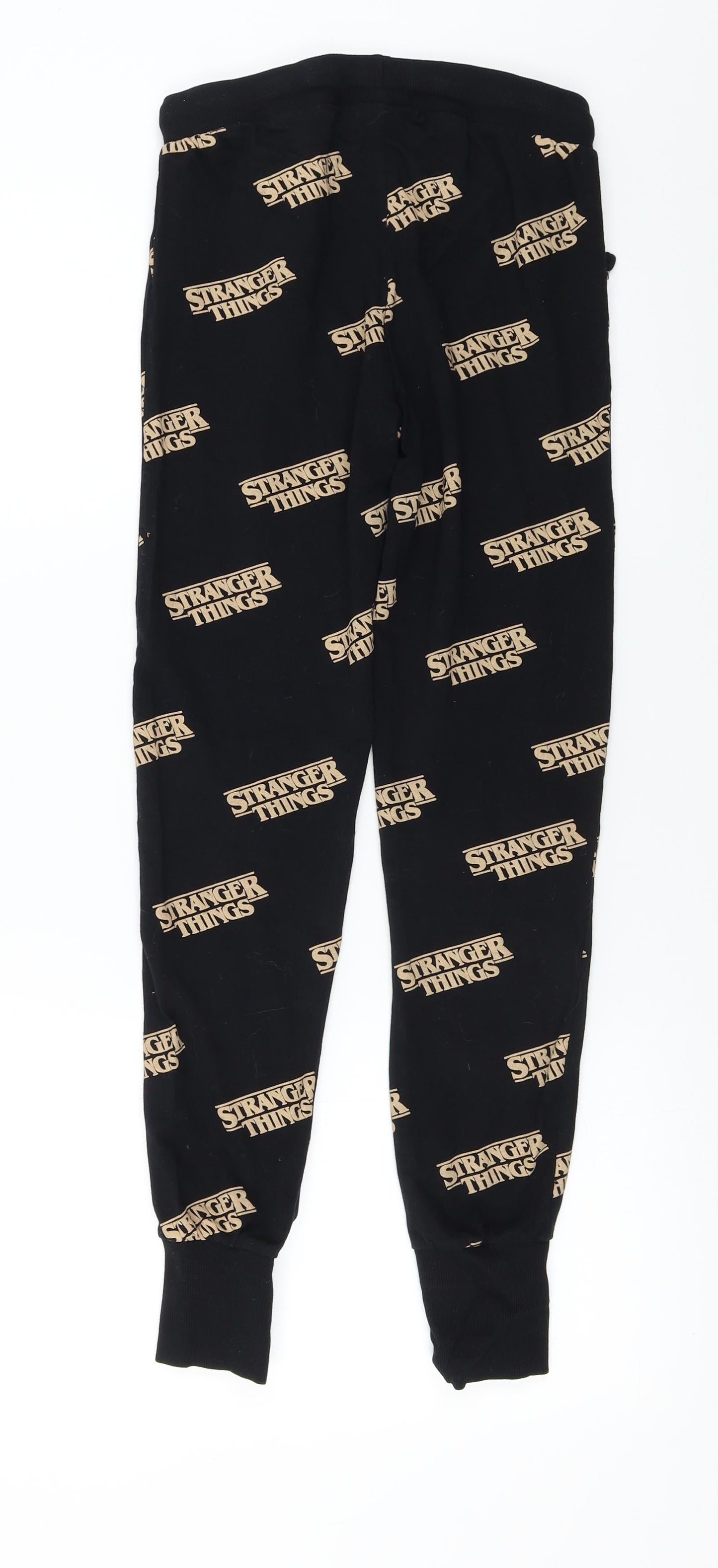 Netflix  Womens Black   Sweatpants Trousers Size XS L24 in - stranger things