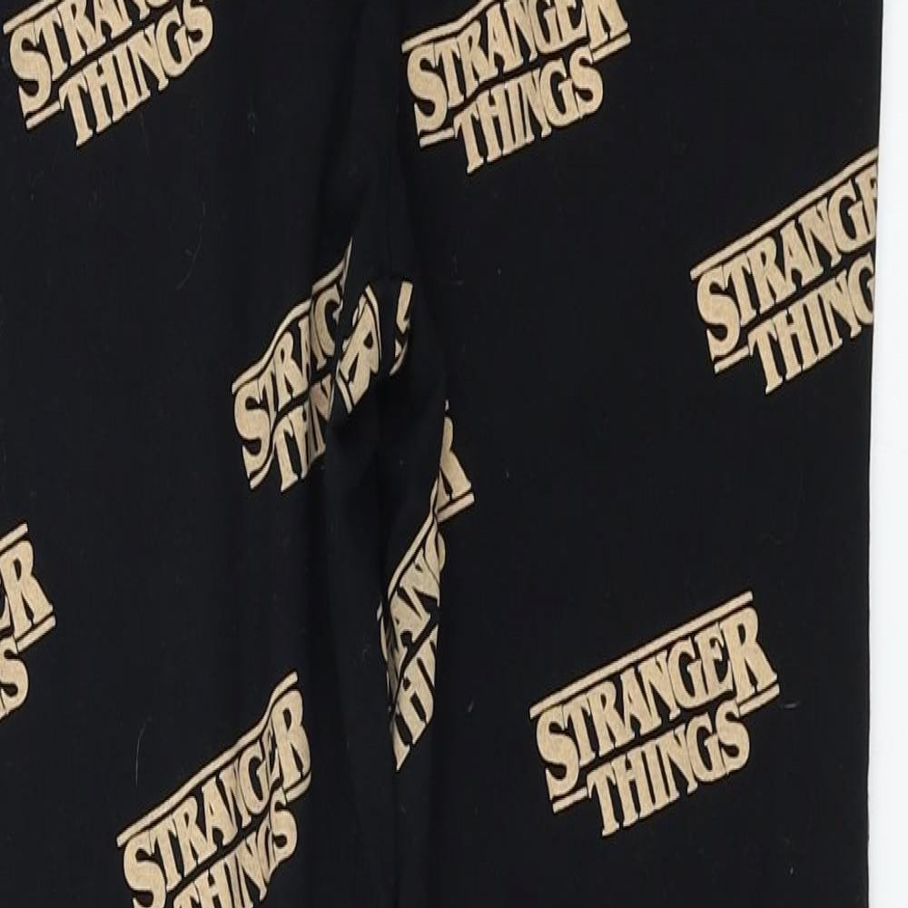 Netflix  Womens Black   Sweatpants Trousers Size XS L24 in - stranger things