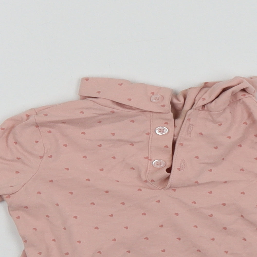 Primark  Girls Pink   Basic T-Shirt Size 9-12 Months
