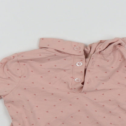 Primark  Girls Pink   Basic T-Shirt Size 9-12 Months