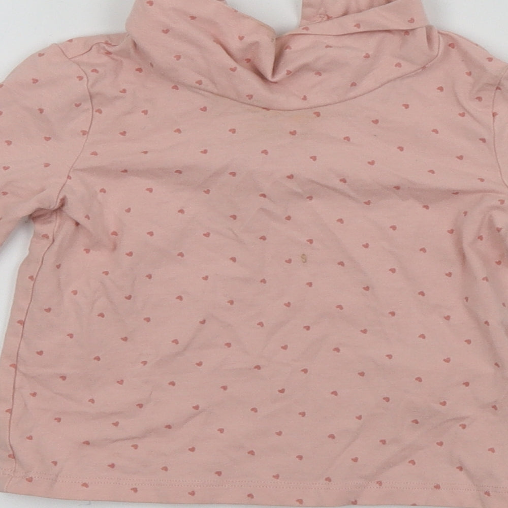 Primark  Girls Pink   Basic T-Shirt Size 9-12 Months
