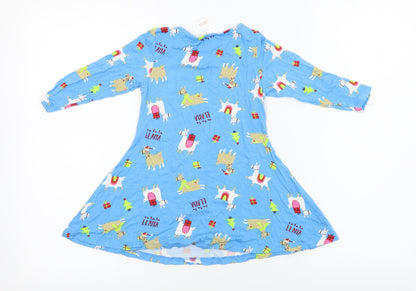 Preworn Girls Blue   A-Line  Size 2 Years