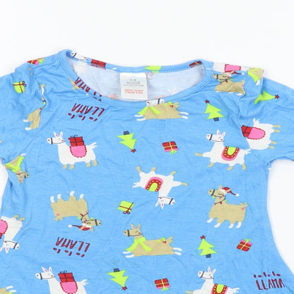 Preworn Girls Blue   A-Line  Size 2 Years