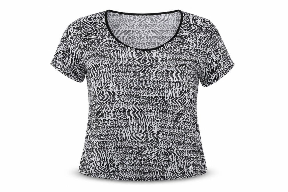 Womens UK Size 16 Soon Black Basic T-Shirt