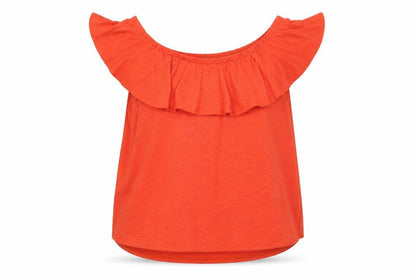 Womens UK Size 18 Roman Orange Basic T-Shirt