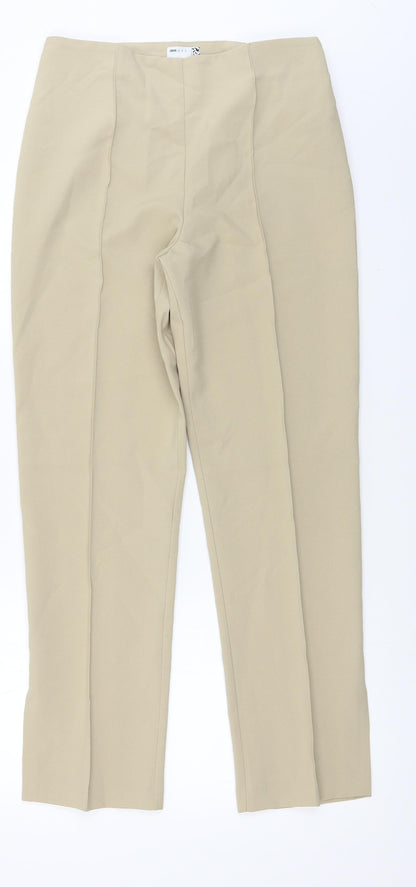 Womens UK Size 12 ASOS Regular Fit  Beige Trousers