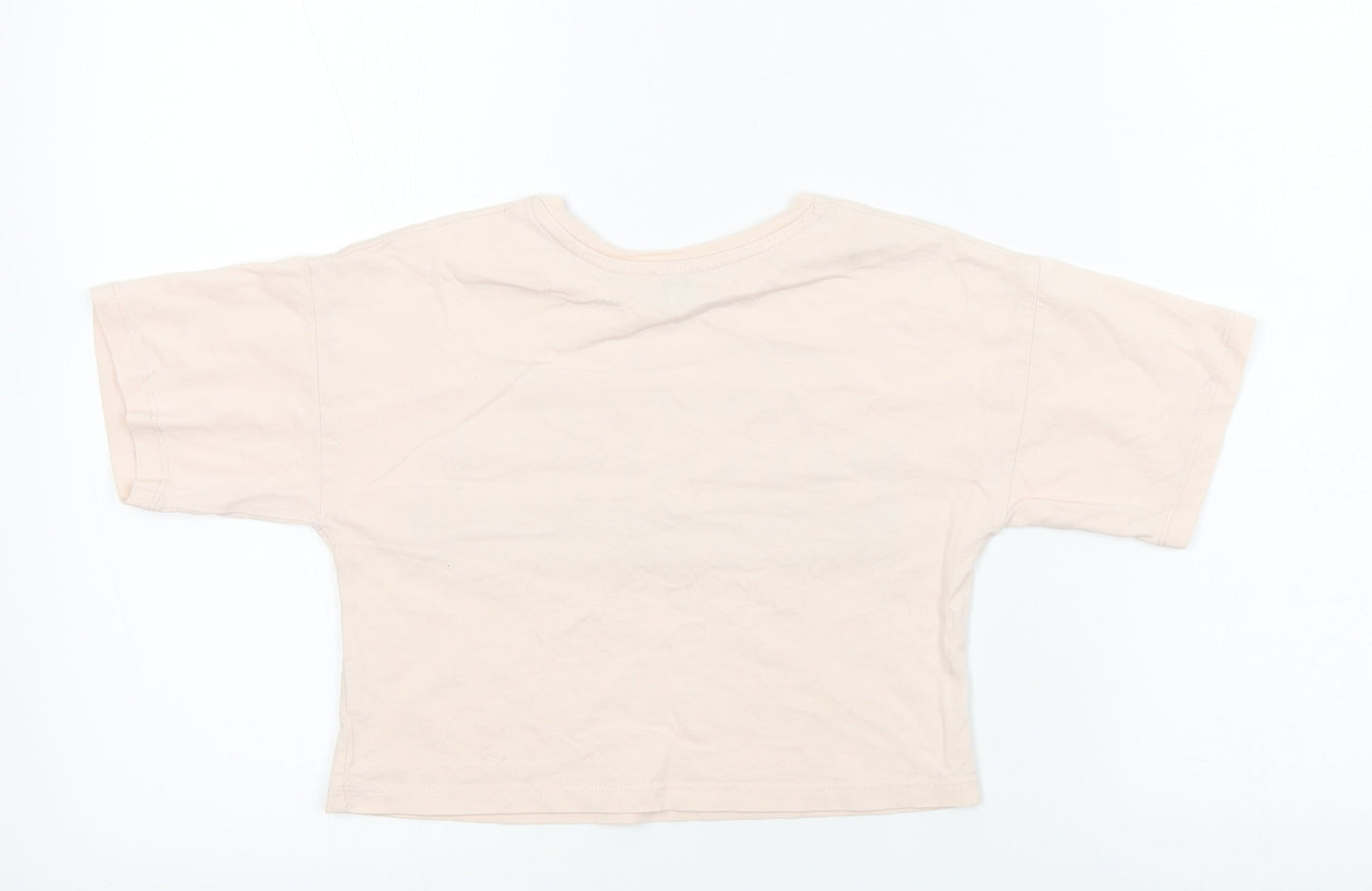 River Island  Girls Pink   Cropped T-Shirt Size 5-6 Years