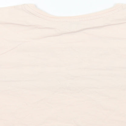 River Island  Girls Pink   Cropped T-Shirt Size 5-6 Years