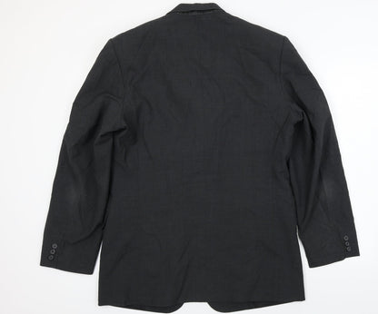 Mens UK Size 38 Preworn Regular Grey Suit Jacket