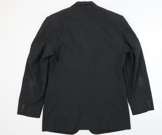 Mens UK Size 38 Preworn Regular Grey Suit Jacket