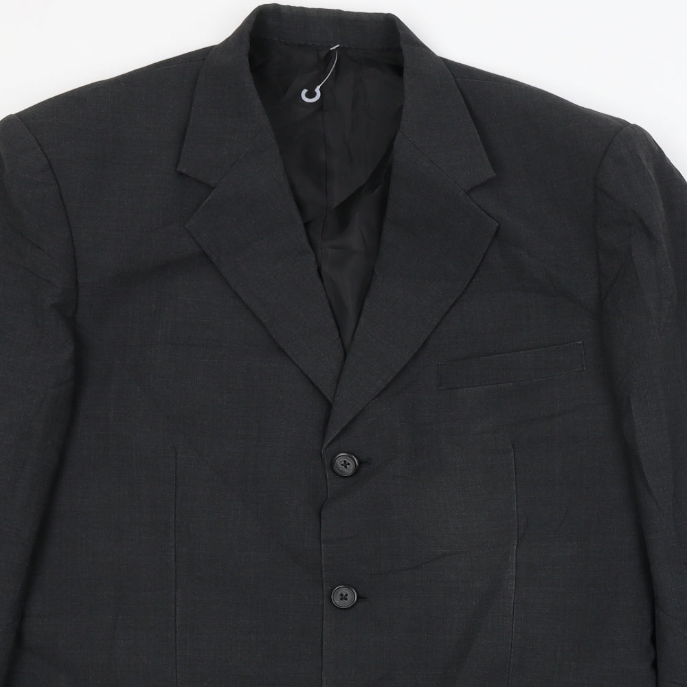 Mens UK Size 38 Preworn Regular Grey Suit Jacket