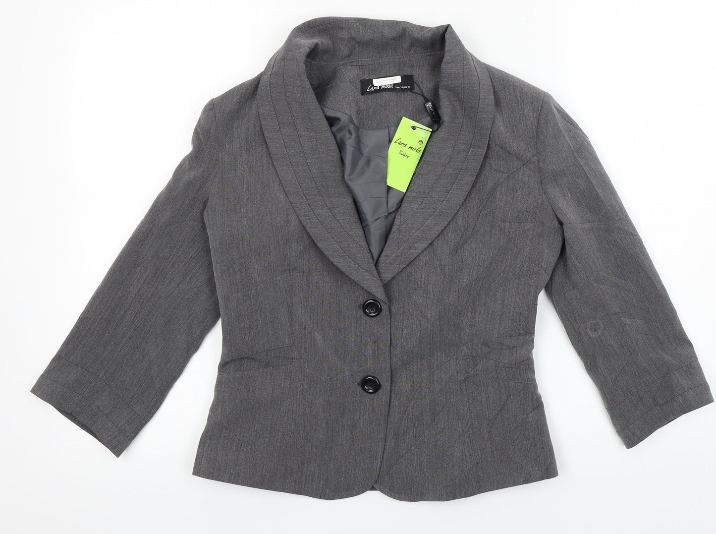 lara moda Womens Grey   Jacket Blazer Size 10