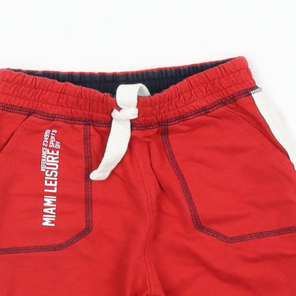 F&F  Boys Red   Sweatpants  Size 12-18 Months