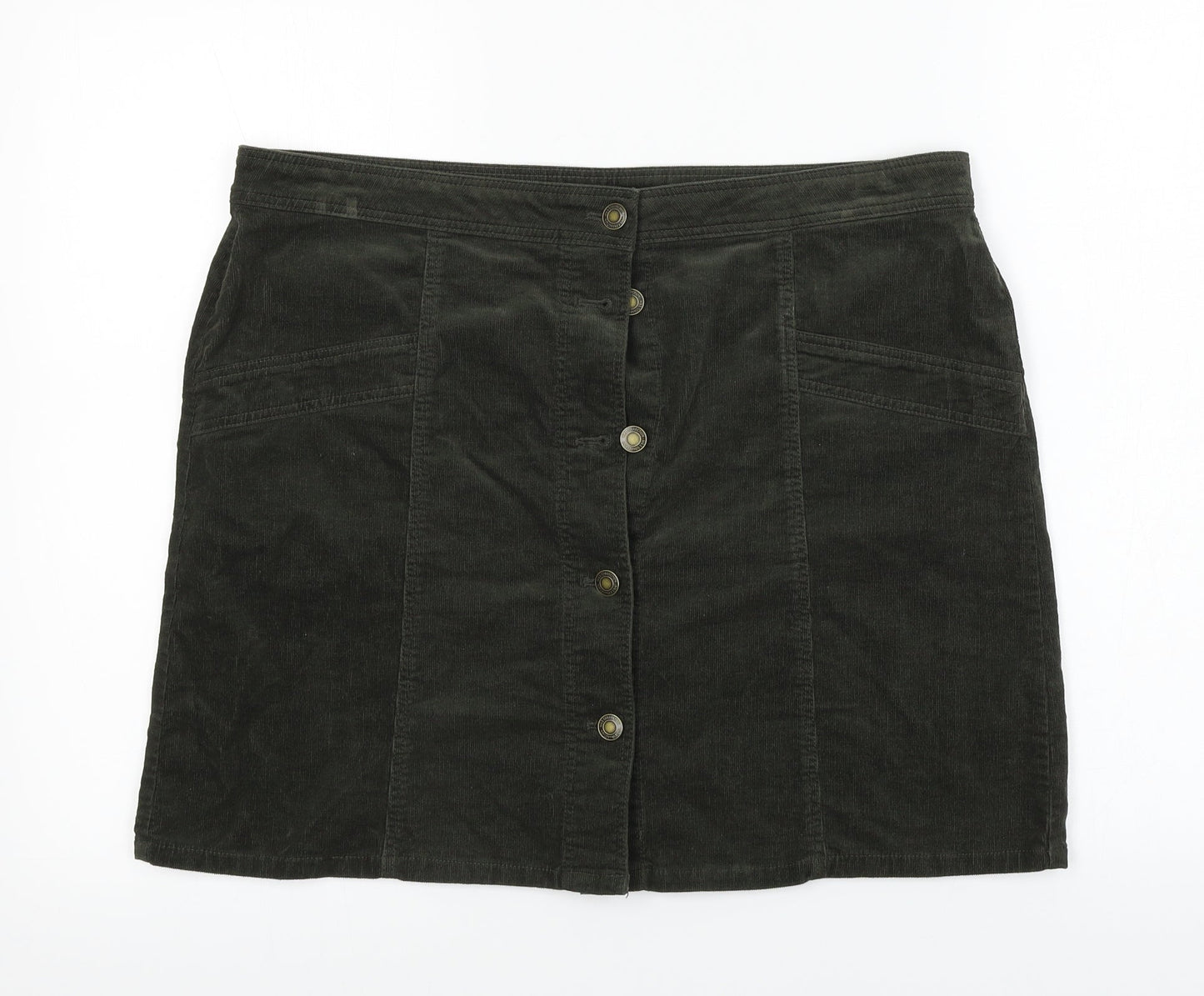 Marks and Spencer  Womens Brown   A-Line Skirt Size 36 in