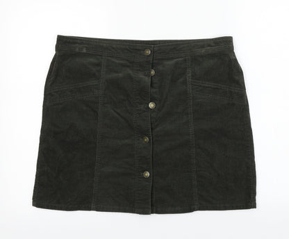 Marks and Spencer  Womens Brown   A-Line Skirt Size 36 in