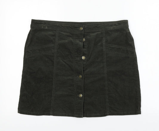 Marks and Spencer  Womens Brown   A-Line Skirt Size 36 in