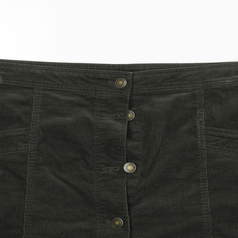 Marks and Spencer  Womens Brown   A-Line Skirt Size 36 in