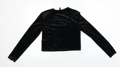 Womens UK Size M H&M Black Basic T-Shirt