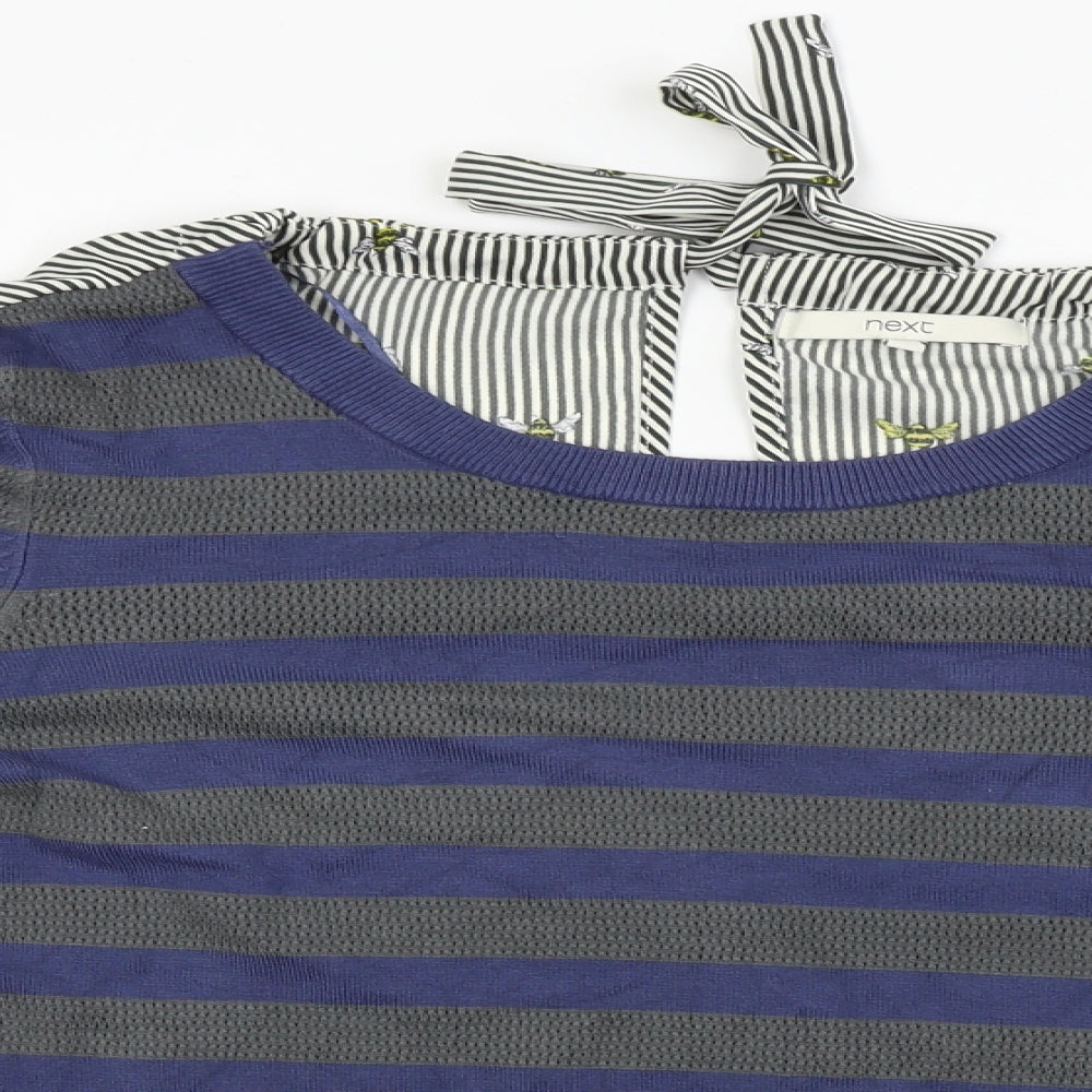 NEXT  Womens Blue Striped  Pullover Jumper Size 12