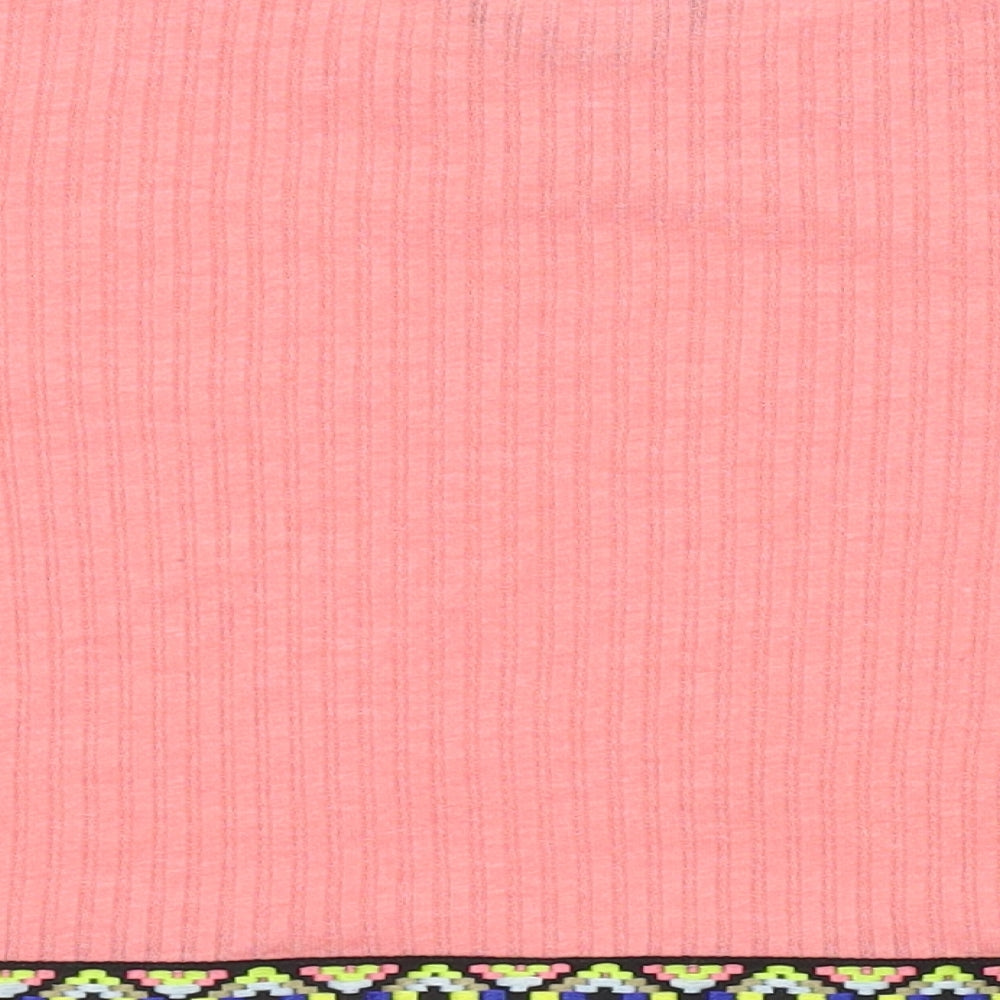 Womens UK Size 6 Select Pink Basic T-Shirt