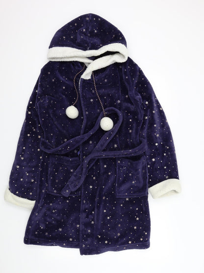 George Girls Blue Colourblock  Top Robe Size M